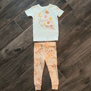 Toddler Girl Carter's Ladybug Print Pajama Shirt & Pajama Pants Set